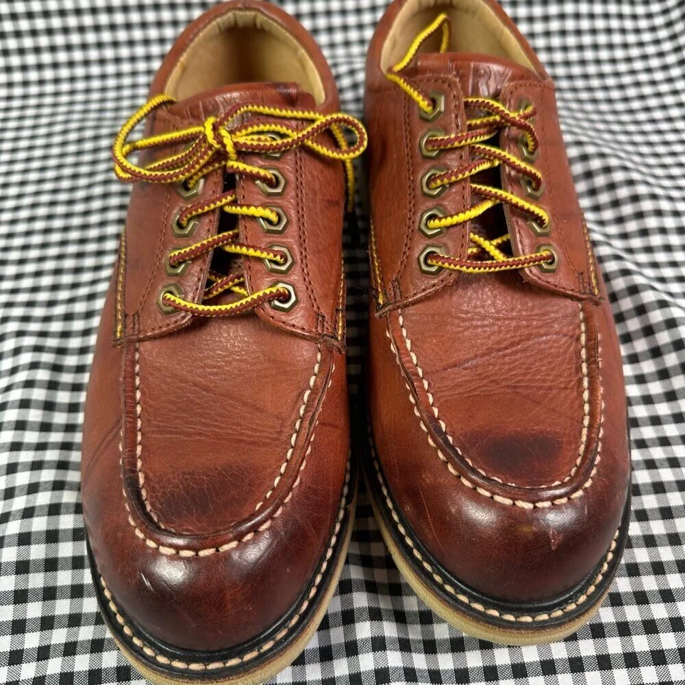 Frye Leather Moc Toe Boat Shoe Men's Size 7 - Summer / Work / Thick Stitch